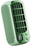 USB Rechargeable Handheld Pocket Fan with Light & Night Mode, Dual-Motor Quiet 5-Speed Personal Mini Fan (Green)