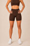 Joy Model High Waist Gathering Detail Push up Seamless Short Shorts Leggings - 2