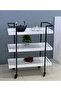 3-tier Black Side Cart