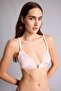 Lace Detailed Satin Coverless Padless Underwireless Bralet G1139Ax26Au