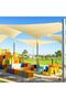 Sunshade sail, garden sunshade sail, patio sunshade sail, solar sail, 90% UV protection, breathable, suitable for patios/gardens (3 x 4 meters) - 3