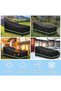 Black Garden Chair Cover, Waterproof UV-Resistant Weatherproof Outdoor Furniture Cover with Storage Bag, 200x75x70/40cm - 4