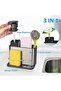 Soap Dish - 3-in-1 Kitchen Soap Dispenser, With Swivel Holder and Drainage Tray - 2
