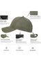 Green Men's Summer Adjustable Performance Cap, Breathable Snap Button, Laser Perforated Mesh Baseball Cap - 2