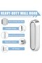 Silver 12x50x74mm Foldable Wall-Mounted Coat and Towel Hook - 6