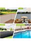 Balcony sunshade/privacy screen, made of UV-resistant and tear-resistant high-density polyethylene, 0.9m x 3m, black. - 5