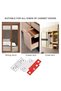 8-piece set of ultra-thin cabinet magnets, suitable for doors and cabinets, magnetic latches to securely hold furniture in place. - 2