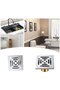 Square Stainless Steel Floor Drain 100 x 100 mm - Removable Drain for Bathroom and Toilet - 2