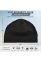 Unisex cycling cap, quick-drying liner beanie, 2-pack lightweight and breathable sleeping caps, helmet liner - black. - 2