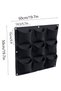 Wall-mounted planter bag. Hanging planter bag. Plant growth bag. Vertical wall-mounted flower pot. Indoor/outdoor flower pot. 9 pockets. for home,... - 2
