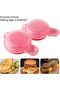 Two-piece manual hamburger meat press and egg hamburger mold set - 3