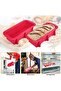 Red Silicone Cake Mold Oven Safe -30°C to 230°C Bread Brownie Toast Baking - 5