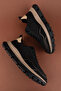 Men's Daily Comfortable Lightweight Rubber Laced Mesh Shoes Hd.261416 Black - 4