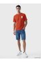 Vizyon New Season Red Crew Neck Ataturk Printed Men's T-Shirt - 2