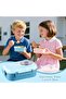 Stainless steel lunchbox - Lunch box - Leak-proof and portable - Three compartments - 23x16.5x8 cm - 2