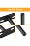 2-pack sturdy concealed floating shelf brackets, 10cm round 5-inch wall-mounted support brackets (black) - 3