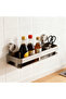Wall-mounted shelf with suction cup (40cm) - a multi-functional stainless steel shelf suitable for bathroom/kitchen, and detachable. - 4