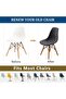Seashell chair covers, medieval-modern style, jacquard, armless, washable, suitable for kitchens and dining rooms (khaki, 4-pack). - 4