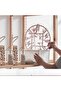 Clothes rack - Foldable clothes rack - Plastic hanging clothes rack - 20 clothes clips - Light pink circles - 2