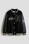 Appliquéd baseball jacket - 5