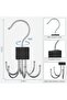 Belt rack, 2-pack, 360° rotating, can hold up to 48 belts, saving space. - 4