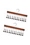 Multifunctional wooden hat rack and sock clip with 12 clips