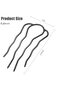 16-piece side comb with metal fork clip pins, suitable for women's hairstyling tools and accessories, approx. 8.9*5CM - 5