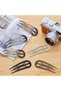 6 Pieces French Hairpins – Retro Fork-Shaped U-Shaped Hairpins with Internal Teeth - 2
