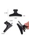 12 butterfly hair clips, salon hair clips, hair styling tools for styling, cutting, trimming and coloring hair (black). - 3