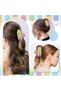 3-Pack Preppy Pencil-Shaped Hair Clips, Large Cute Teacher Style Hair Claws & Gifts for Book Lovers - 2
