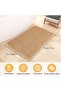 Ultra Soft Microfiber Bath Mat with Non-Slip Rubber Backing, Super Absorbent Machine Washable Floor Rug for Bathroom, Brown, 46x77cm - 2