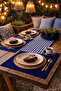 40X100 Pöti̇ Square Runner - 4-Piece Supla Tableware Set - 2