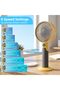 Portable handheld fan, 6 - speed super - powerful cooling fan, 2 - in - 1 desktop/handheld USB rechargeable battery fan, mini personal fan with... - 3
