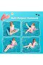 Two-pc floating hammock set. Four-in-one inflatable pool hammock. Foldable. Ultralight floating hammock. Adult lounge chair. for beaches, parties,... - 2