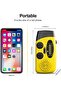 Emergency wind-up solar radio, 2000 mAh rechargeable battery power bank with flashlight for camping disasters - 2
