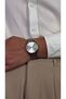 Vintage White Dial Numeral Men's Wristwatch Stainless Steel Case Steel Band Durable Colorfast Men's Wristwatch - 2