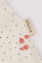 Baby Girl Strawberry Patterned Zippered Booties Jumpsuit 100% Cotton Long Sleeve 0-9 Months - 7