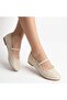 Tuwe Beige Tulle Ballerina Shoes - 4