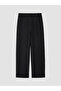 Lcw grace black elastic waist wide leg women's pants - 7