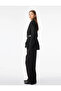 Viscose Salda Fabric Pleated Sequined Shimmering Wide-Leg Palazzo Trousers - 3