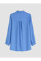 Alita City Farkıyla Lcw Everyday Blue Striped Oversize Women's Shirt Tunic - 6