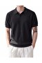 Men's Knit Polo Shirt, Short Sleeve, casual, Textured shirt