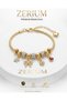 Women's Steel Charm Bracelet Premium Series with Ribbon Lock and Star Figure - 6