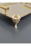 Figured, Metal Handle, Stainless Steel Rectangular Tray Luxury Presentation Tray Light Gold - 3