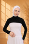 Turtleneck Neck Collar Sleeveless Top - Lycra Women's Body Hijab Crop Bolero - 4