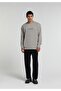Relaxed Fit Mid-Waist Straight-Leg Men's Navy Blue Trousers