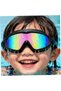 Two Pairs Children Swimming Goggles Anti-Fog UV Protection Wide Clear Field of Vision Leak-Proof for Boys Girls Ages 3-14 - 5