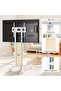 Mobile TV Stand Cart for 32–65 Inch LED LCD OLED QLED TVs, Height Adjustable Rolling Floor TV Stand with AV Shelf, Heavy-Duty Steel, Lockable Casters, Max VESA 400x400. - 4