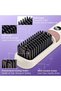 Cordless Hair Styling Brush with LED Display, 4 Temperatures 140-199℃ 3D Anti-Scald Portable Electric Travel Comb - 4