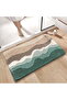 Beach-Themed Bathroom Rug, Non-Slip Bath Mat, Ultra-Soft, Washable, Absorbent & Quick-Drying, Starfish & Seashell Pattern